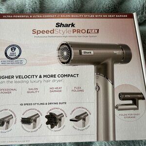 Shark SpeedStyle PRO FLEX Hair Dryer - Metallic Gray